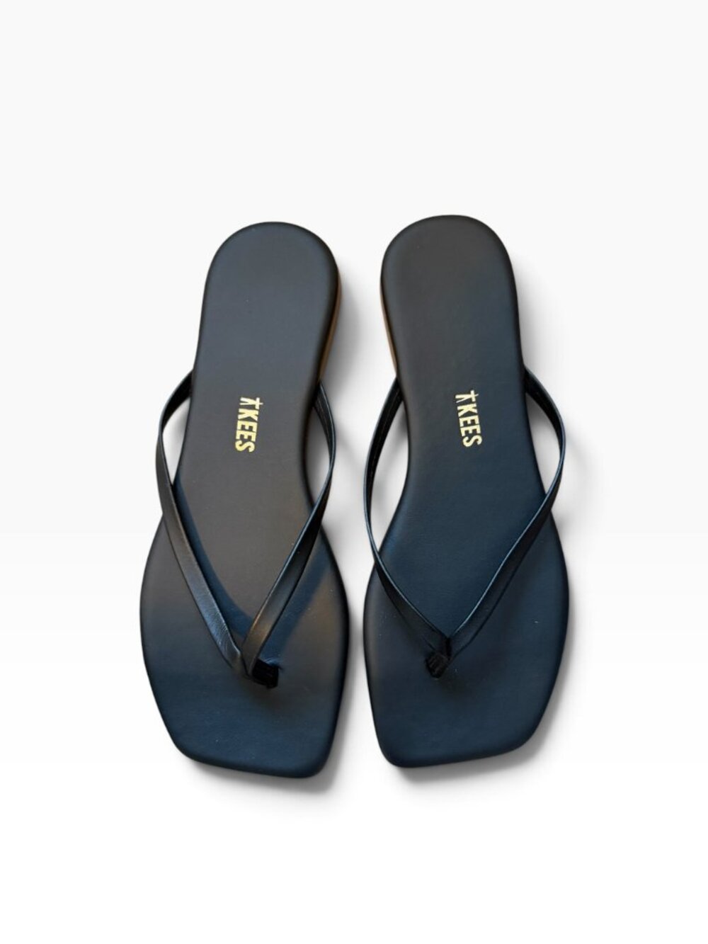 TKEES Women's Lily Square Toe Flip Flops